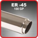 Polished stainless steel tailpipe 1 x 100mm GP