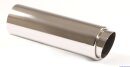 Polished stainless steel tailpipe 1 x 100mm GP