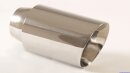 Polished stainless steel tailpipe 1 x 100mm round slanted...