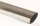 Polished stainless steel tailpipe 1 x76mm round sharp-edged slanted