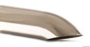 Polished stainless steel tailpipe 1 x 70mm diesel-look