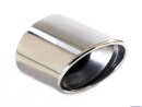 Polished stainless steel tailpipe 1 x 95x120mm oval...