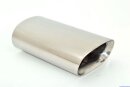 Polished stainless steel tailpipe 1 x 90x170mm oval...