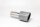 Tailpipe Carbon 1 x 100mm round slanted, silver glossy