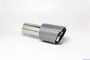 Tailpipe Carbon 1 x 90mm round sharp-edged slanted,...