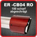 Endrohr Echt-Carbon 1 x 100mm rund scharf...