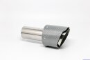 Tailpipe Carbon 1 x 100mm round sharp-edged slanted,...