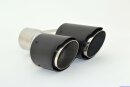 Tailpipe Carbon 2 x 90mm round sharp-edged slanted,...