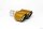 Tailpipe Carbon 2 x 90mm round sharp-edged slanted, slanted left side, orange glossy