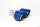 Tailpipe Carbon 2 x 100mm round sharp-edged slanted, slanted left side, blue glossy