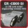 Tailpipe Carbon 2 x 100mm round sharp-edged slanted, slanted left side, silver glossy