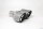Tailpipe Carbon 2 x 100mm round sharp-edged slanted, slanted left side, silver glossy