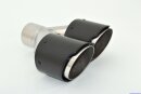 Tailpipe Carbon 2 x 100mm round sharp-edged slanted,...