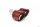 Tailpipe Carbon 2 x 100mm round sharp-edged slanted, slanted right side, red glossy