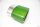 Endrohr Echt-Carbon 1 x 120x175mm oval seitlich abgeschrägt, rechts, grün glänzend