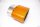 Tailpipe Carbon 1 x 120x175mm oval rolled slanted to right side, orange glossy