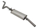 Rear silencer stainless steel