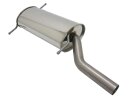 Rear silencer stainless steel