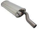 Rear silencer stainless steel