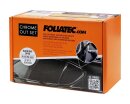 Foliatec Zierleistenfolie Chrome Out Set Schwarz Gl&auml;nzend 15m x 5cm