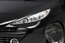 CSR Scheinwerferblenden Carbon Look für Peugeot 207...