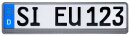 Kennzeichenhalter ERUSTAR Carbon-Look Standard-Format 520 x 110 mm