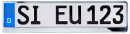 Kennzeichenhalter ERUSTAR Chrome-Look Standard-Format 520...