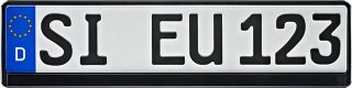 Kennzeichenhalter ERUSTAR "BLACK" Standard-Format 520 x 110 mm