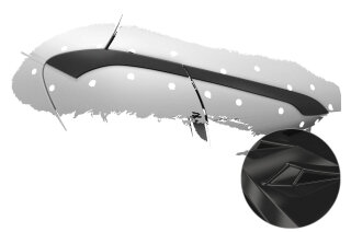 CSR Rcklichtblenden fr Mercedes Benz A-Klasse W177 RB020-G