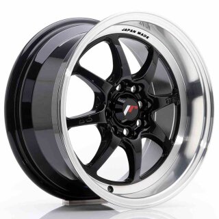 Japan Racing TFII 7,5x15 4/100-108 ET30 NB73,1 Schwarz