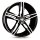 MAM A1 8,0x18 5/112 ET44 Schwarz frontpoliert Alufelge