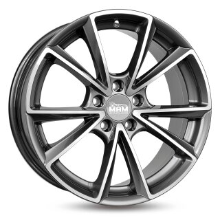 MAM A5 8,5x20 5/112 ET45 Palladium frontpoliert Alufelge