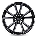 MAM A5 8,5x20 5/112 ET30 Schwarz frontpoliert Alufelge