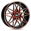 MAM B2 8.5x20 5/112 ET30 NB72.6 Black Front Orange