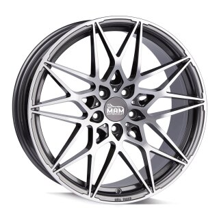 MAM B2N 8,5x19 5/112 ET30 Palladium frontpoliert Alufelge