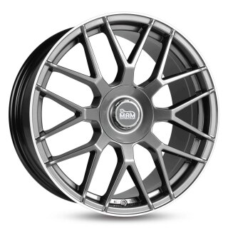 MAM GT1 8.0x18 5/112 ET45 NB66.6 Palladium Lip Polish