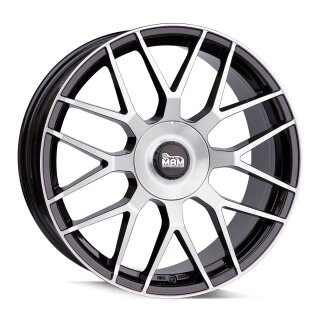 MAM GT1 8.5x19 5/100 + 112 ET45 NB66.6 Black Front Polish