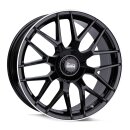 MAM GT1 8.5x19 5/100 + 112 ET45 Schwarz lippe poliert Alufelge