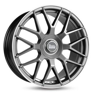 MAM GT1 9.5x19 5/112 ET30 NB66.6 Palladium Lip Polish