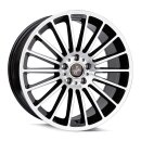 Keskin KT15 8,0x18 5/112 ET45 Schwarz frontpoliert Alufelge