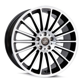 Keskin KT15 8,0x18 5/112 ET30 Schwarz frontpoliert Alufelge