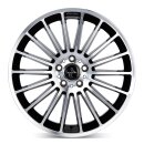 Keskin KT15 7,0x17 5/112 ET38 Schwarz frontpoliert Alufelge