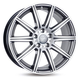 Keskin KT16 8,0x18 5/112 ET30 Palladium frontpoliert Alufelge