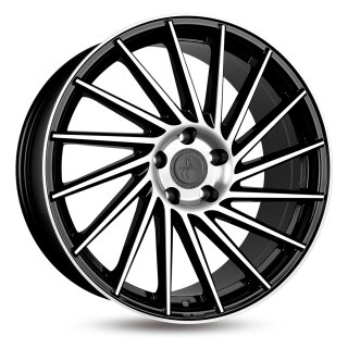Keskin KT17 8,5x19 5/120 ET35 Schwarz frontpoliert Alufelge