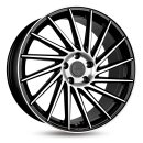 Keskin KT17 8,0x18 5/108 ET45 Schwarz frontpoliert Alufelge