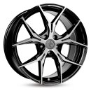 Keskin KT19 8,5x19 5/112 ET45 Schwarz frontpoliert Alufelge
