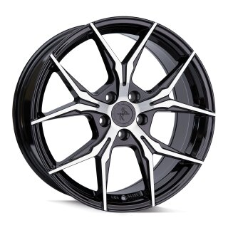 Keskin KT19N 8,5x19 5/112 ET30 Schwarz frontpoliert Alufelge