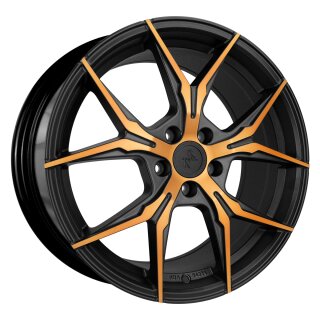 Keskin KT19N 8.5x19 5/112 ET30 NB72.6 Matt Black Front Copper