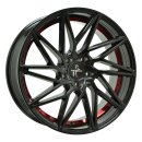 Keskin KT20 8.5x20 5/120 ET35 NB72.6 Black Painted Red Inside