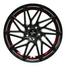 Keskin KT20 8.5x20 5/120 ET35 NB72.6 Black Painted Red...